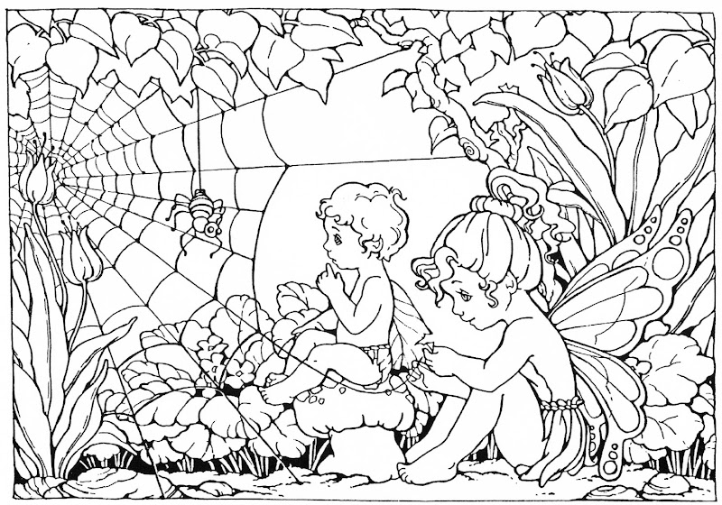 PRINT AND COLOUR FAIRY COLOURING PAGE title=