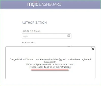 Hướng dẫn đăng ký tài khoản mạng quảng cáo Mgid
