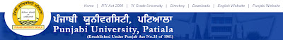Punjabi University M.Sc. Sem 1, Sem 3 Results Dec 2012