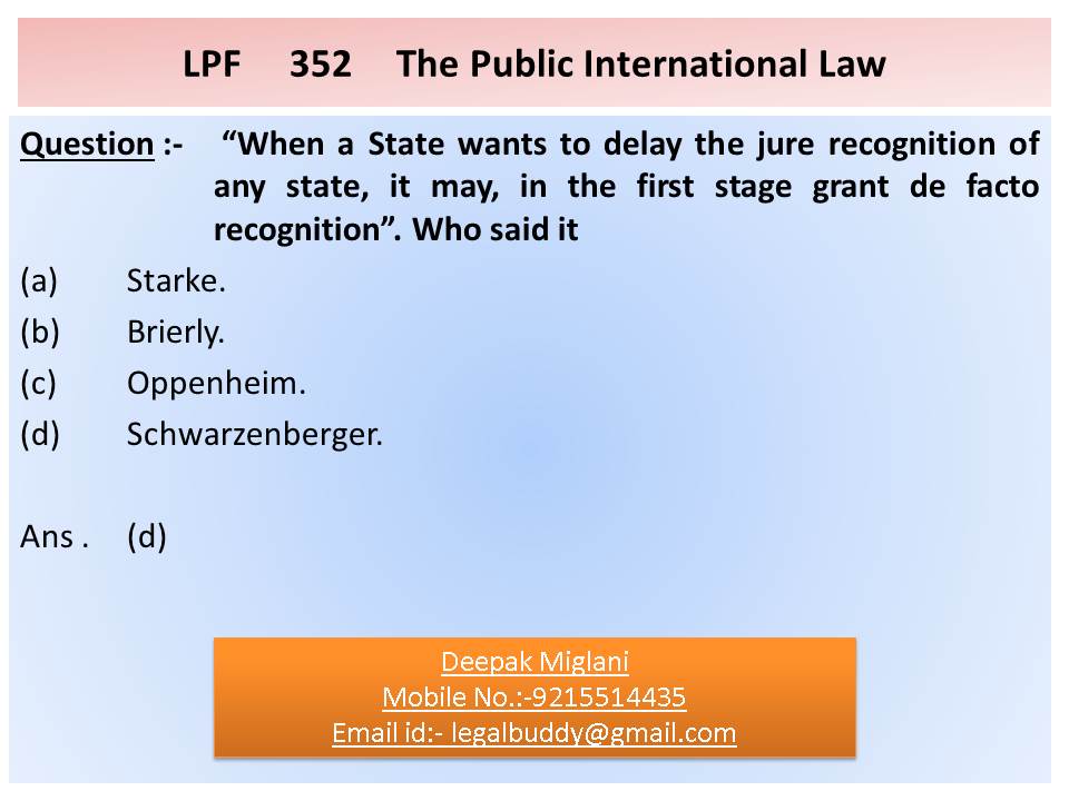 Legal Point Public International Law 15