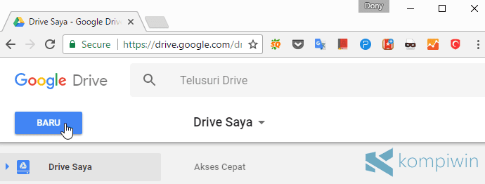 cara kirim file dengan google drive