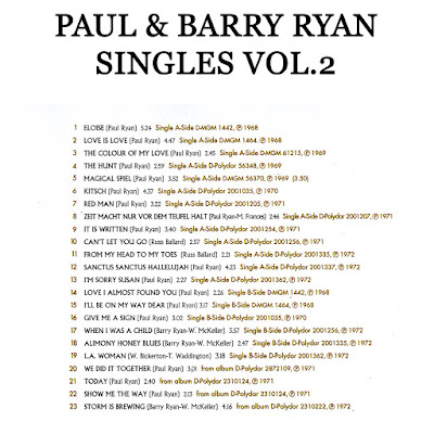 Paul & Barry Ryan - Singles Vol1/2