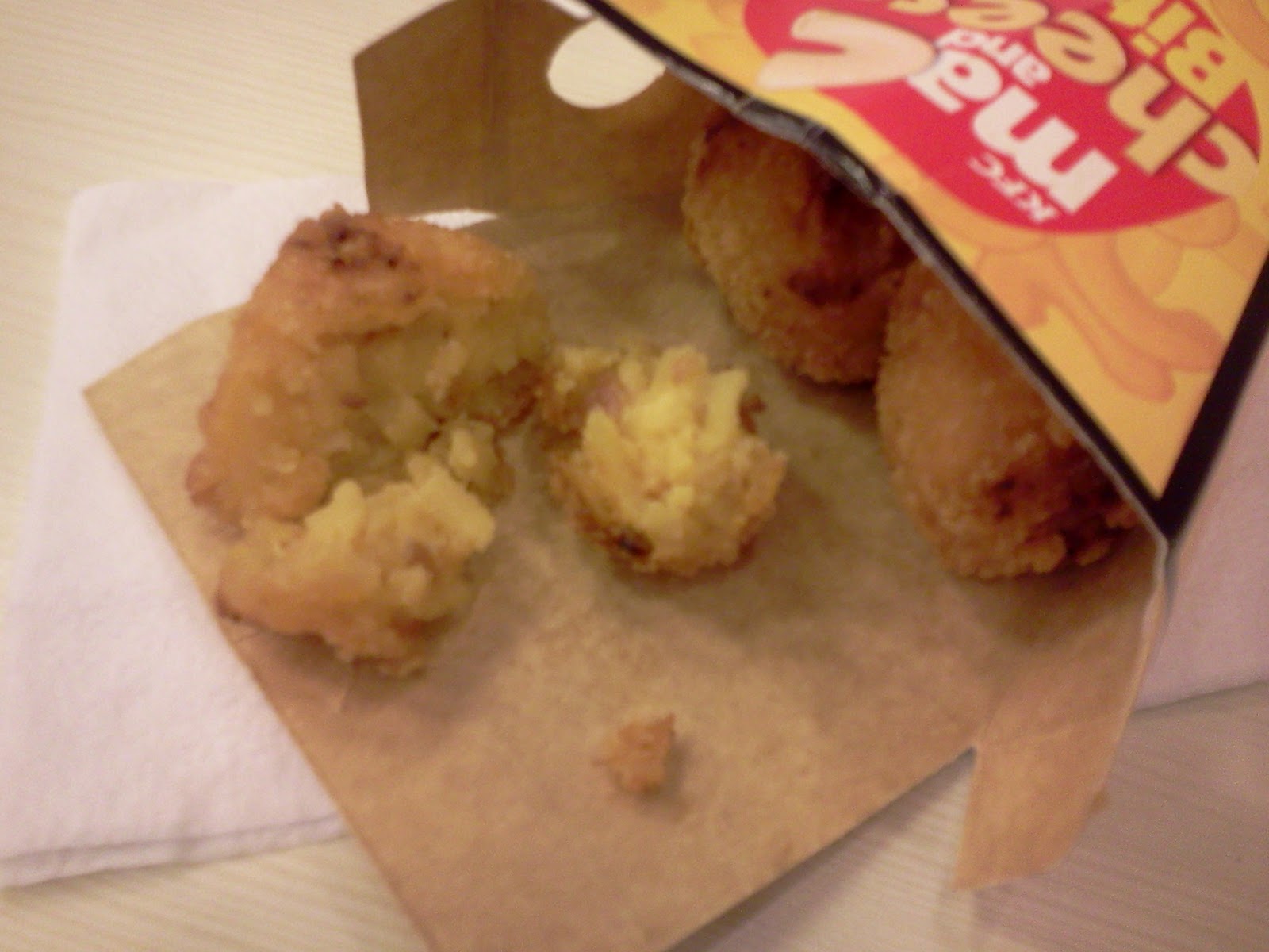 My Pic of the Day KFC Mac and Cheese Bites