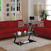 Model Sofa Ruang Tamu Terbaru Warna Merah