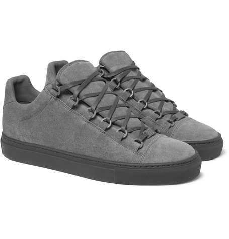 litteken hoofdstuk Welke Low-Ridin' In Grey: Balenciaga Arena Suede Sneakers | SHOEOGRAPHY