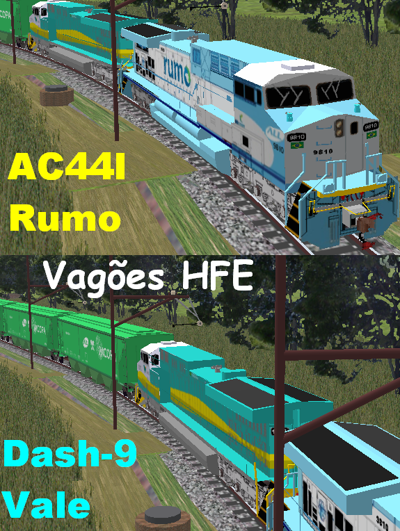Locomotivas p/ openBVE !!!: Download Dash-9 Brasil