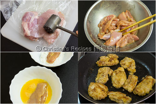 Pan-fried Chicken Thigh in Orange Sauce Procedures01