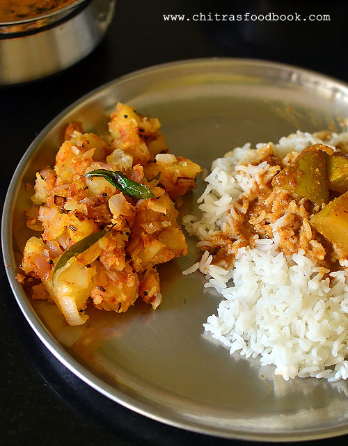 Alugadde Palya Recipe Karnataka Style Potato Palya For Rice Chitra