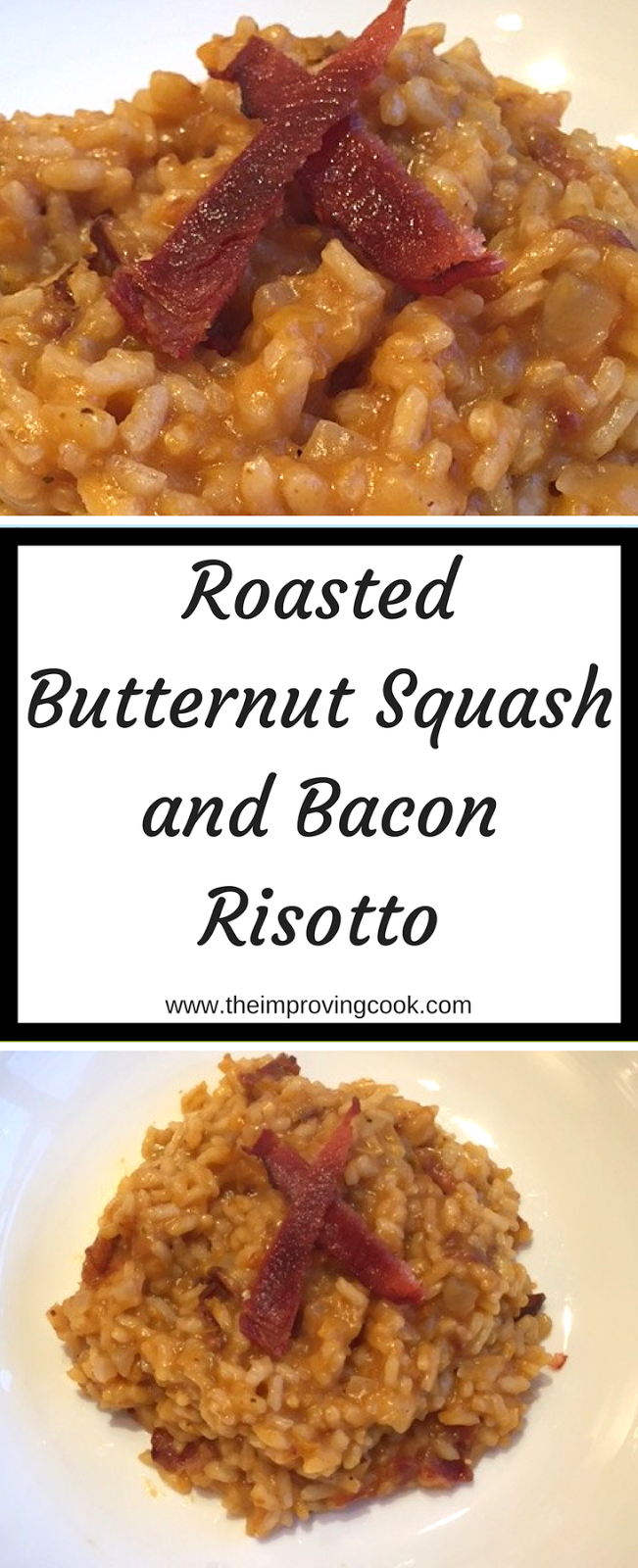 Roasted butternut Squash and Bacon risotto