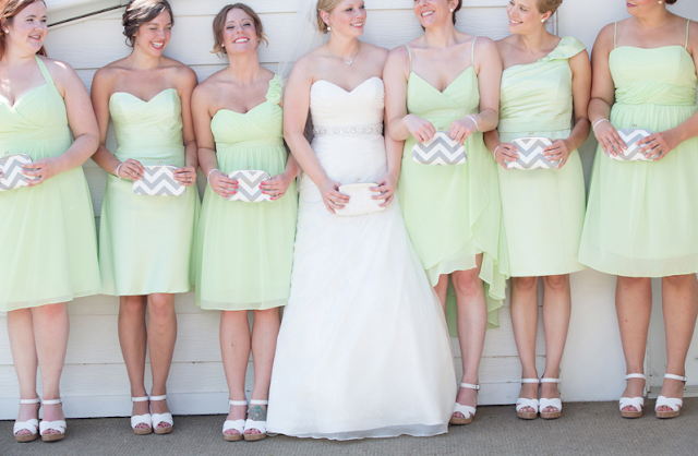 matching bridesmaids clutches