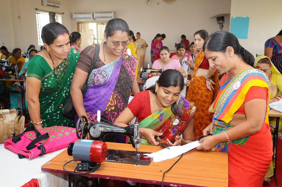 SAKHI women at Uniform Making Workshop