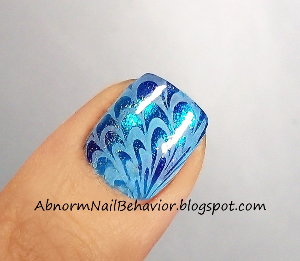 Water Marble Nail Art with OPI ColorPaints! - Adventures In Acetone