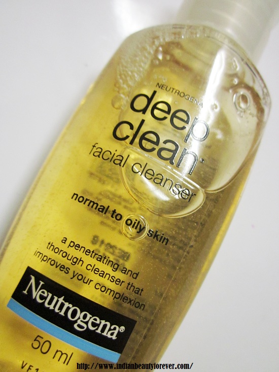 Neutrogena Deep Clean Face Wash Review Normal to Oily skin Indian