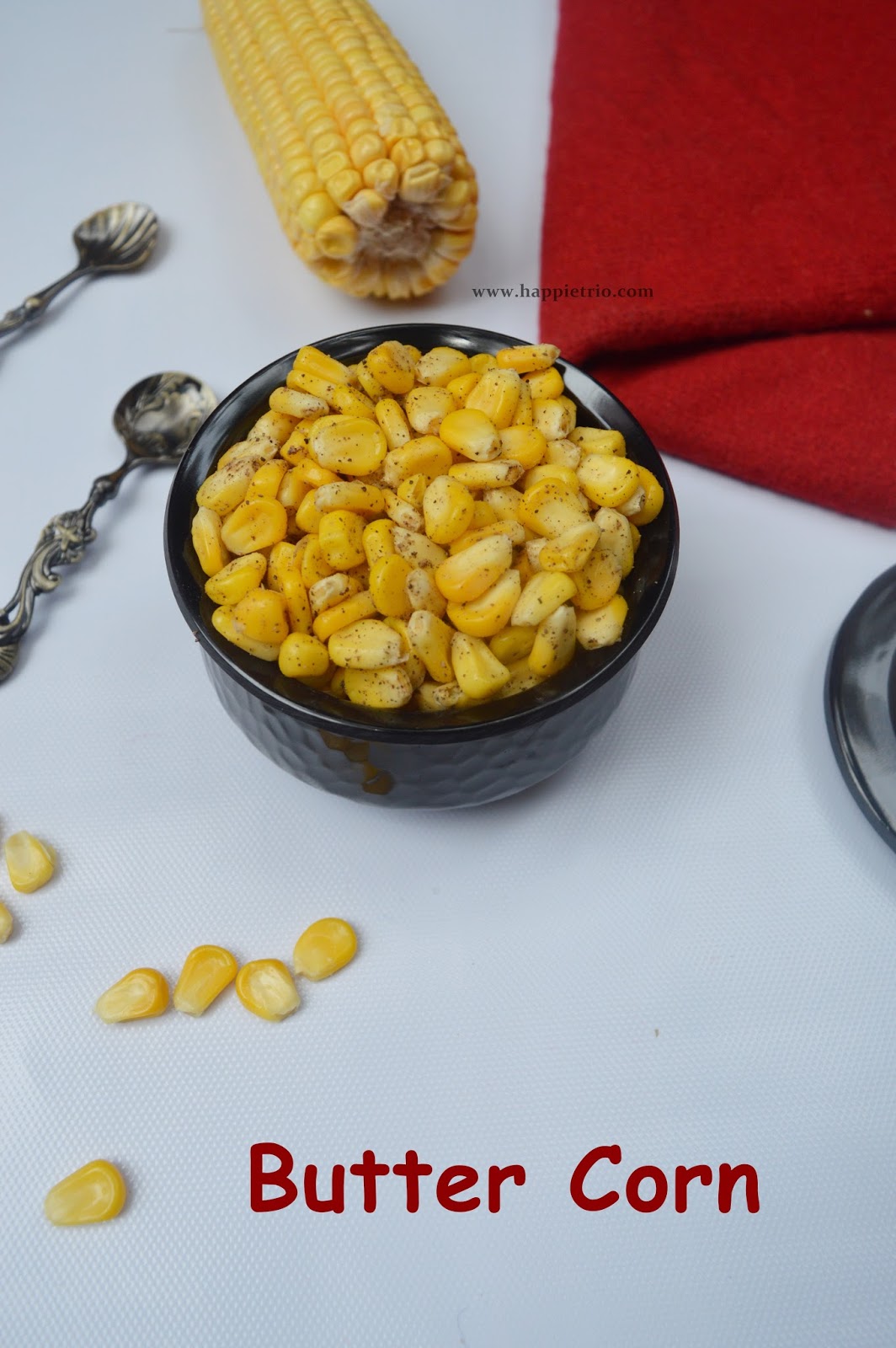 Buttered Sweet Corn (Cup Corn) Cook with Sharmila