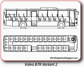 Vector Blueprints - Cars, Trucks, Busses and others: Volvo Bus - Vector ...