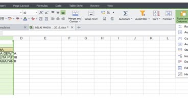 Berbagai Cara Mengatur Ukuran Sel di Spreadsheet dan Excel