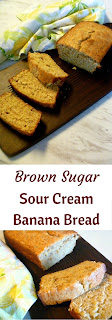 Hot from the oven, Brown Sugar-Sour Cream Banana Bread - HEAVENLY!  Slice of Southern