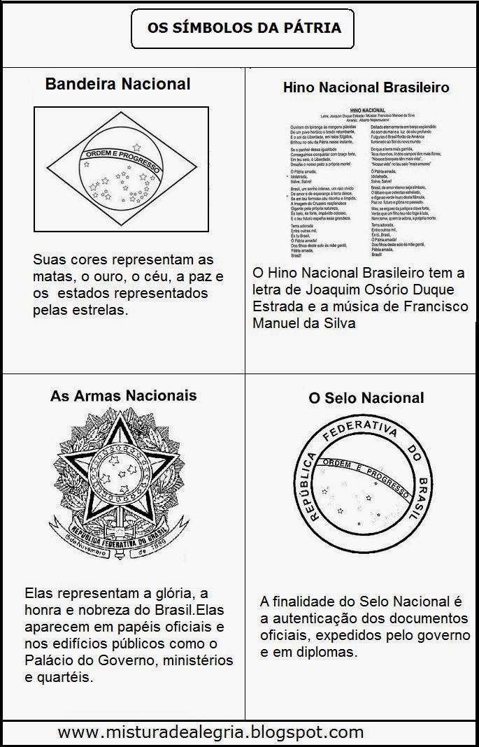 SÍMBOLOS NACIONAIS, DIA 15 DE NOVEMBRO