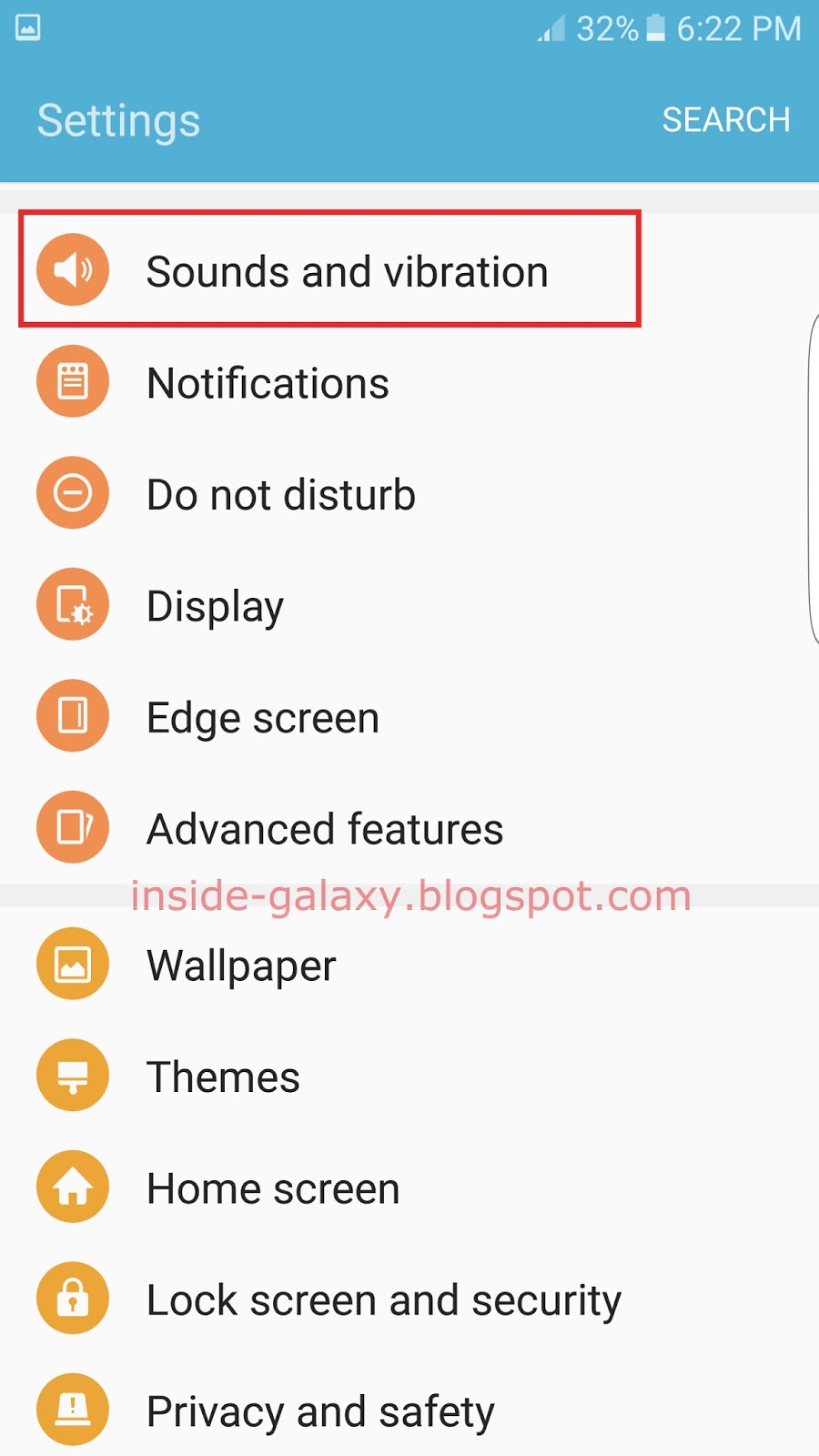 Inside Galaxy Samsung Galaxy S7 Edge How to Adjust Vibration