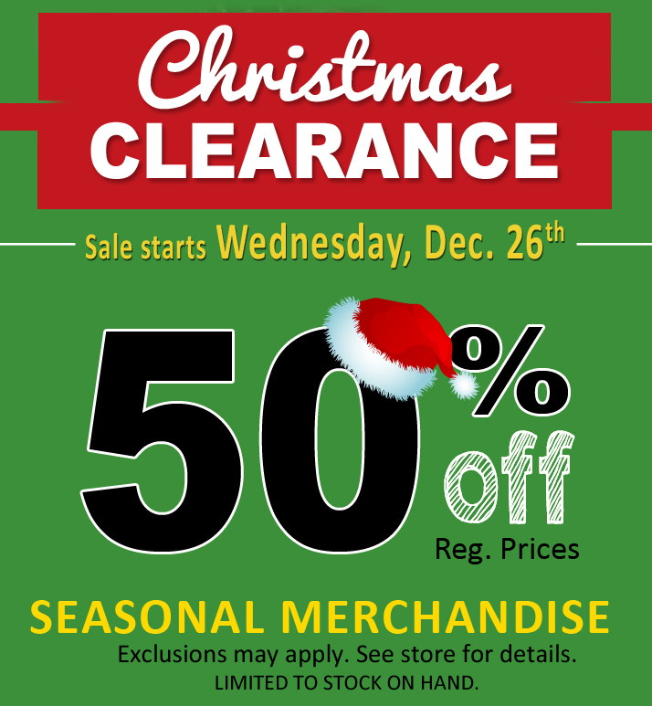 Christmas Sale, Christmas Clearance