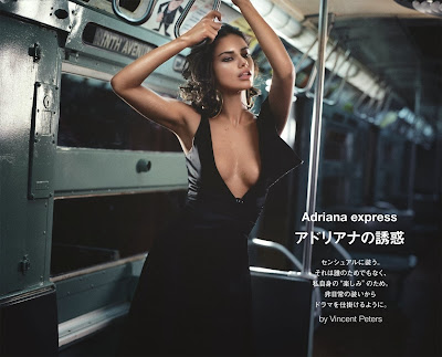 Adriana Lima gets nearly naked weird lingerie photoshoot for Tokyo Numero Magazine