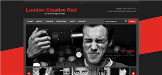 London Creative Red Blogger Template