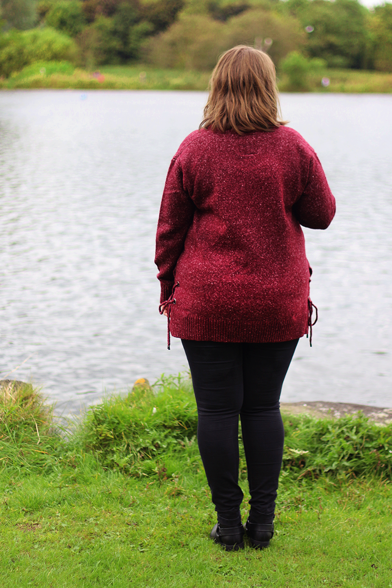 Autumn/winter outfit featuring the Falmer V Neck Jumper from Matalan