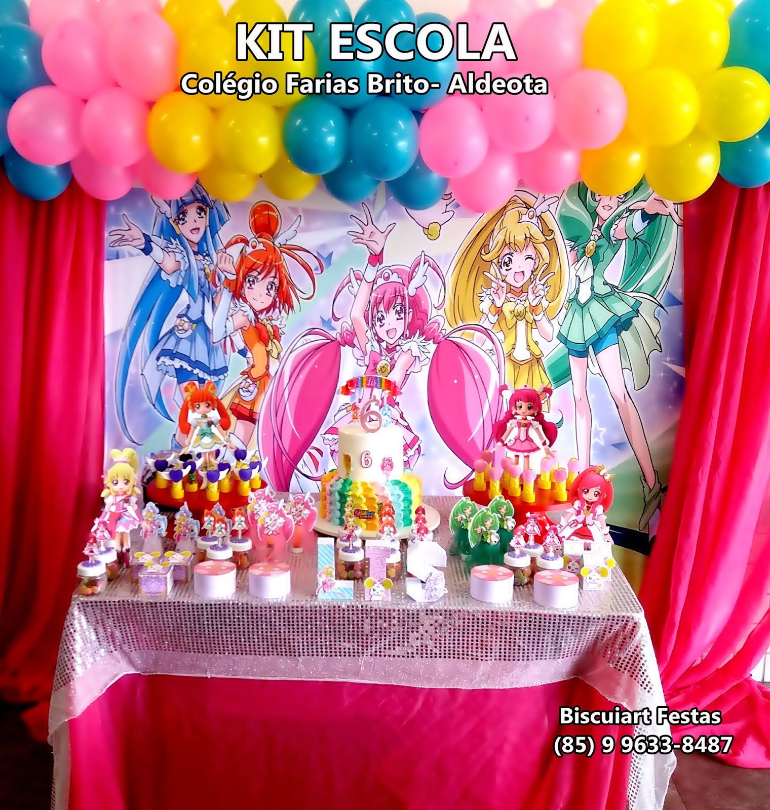 Biscuiart Festas decoração Glitter Force, mimos Glitter Force, festa