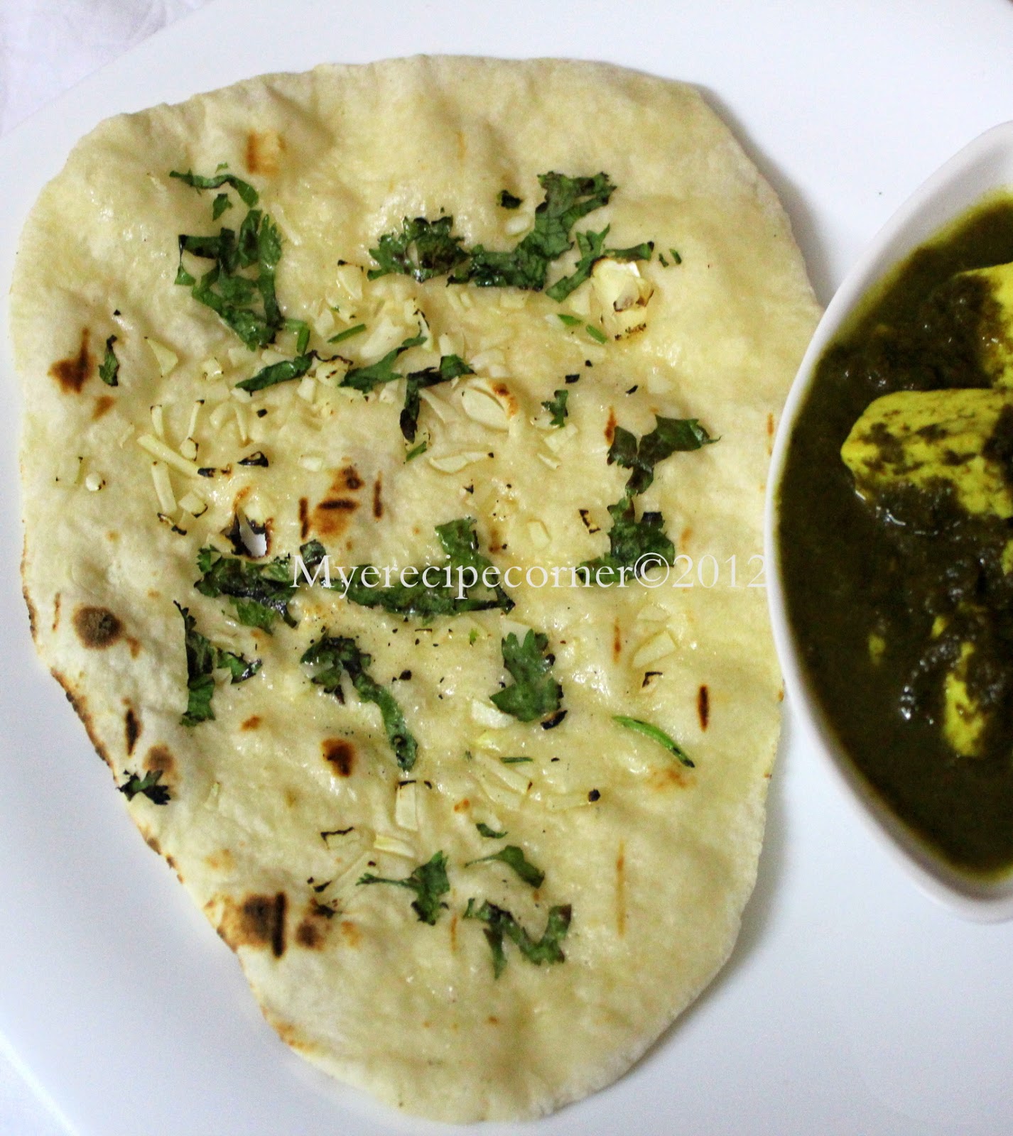 Mye's Kitchen Garlic Naan Recipe How to make Garlic Naan without oven