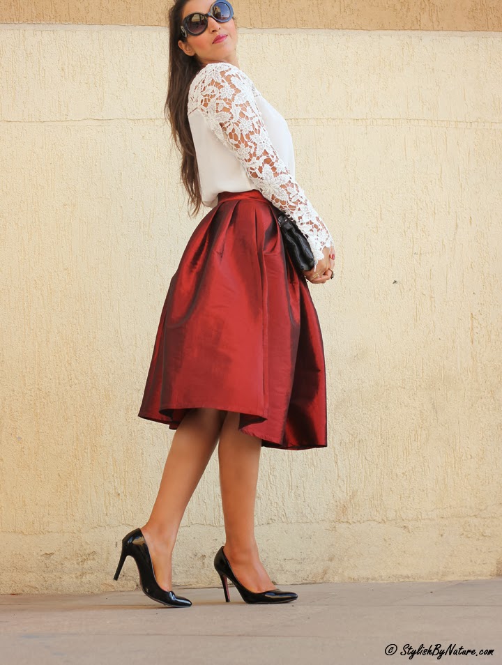 Fall Fashion trend Ladylike Full Skirt | Stylish By Nature By Shalini ...