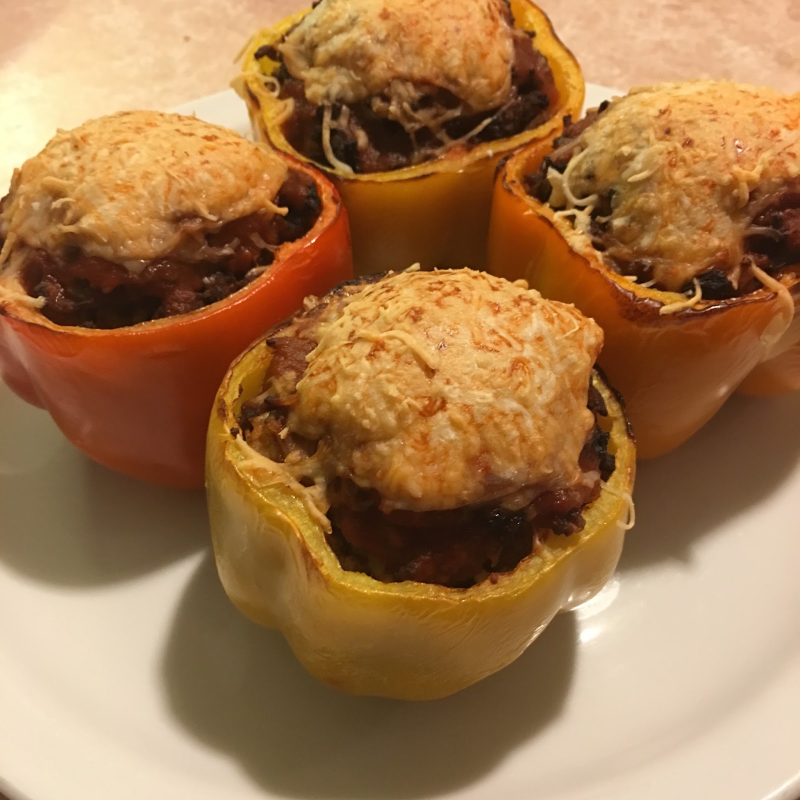 Toast to Roast Air Fried Stuffed Bell Peppers