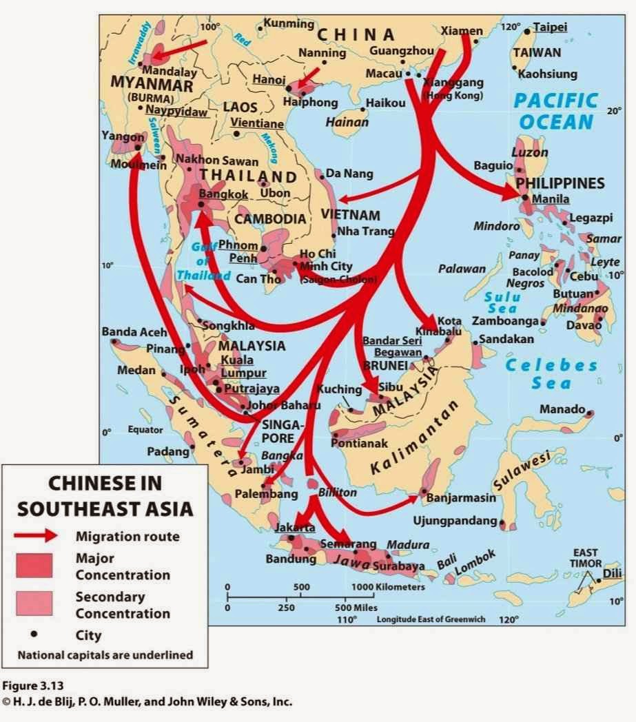 Atuais rotas de emigração chinesa no suleste asiático. E se amanhã vierem para a Amazônia para onde os brasilerios não podem ir?