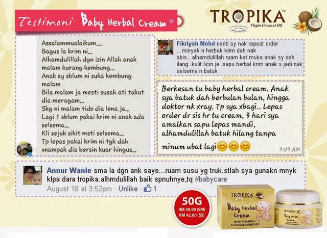 Tropika Baby Herbal Cream Eryna Beauty Shop