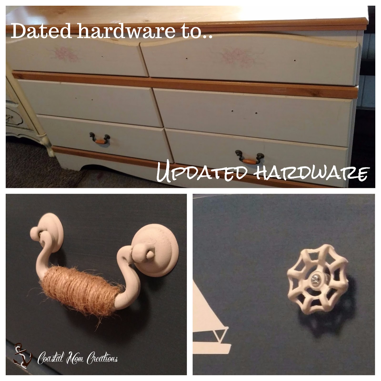 Coastal Mom Creations DIY Nautical Knobs and Handles