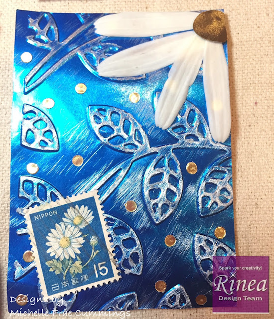 ATC with Rinea Foiled Paper