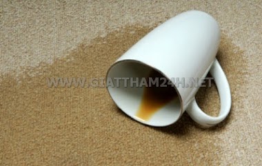 Mẹo giặt các vết bẩn thực phẩm và đồ uống dính trên thảm
