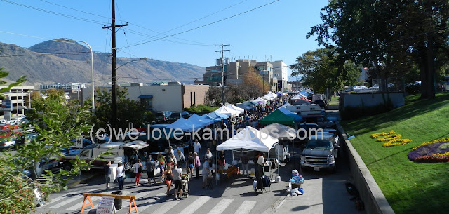 The vendors tents shown on St. Paul St.