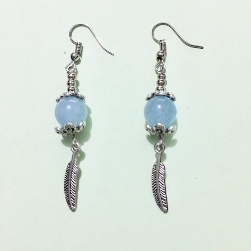 Authentic Aquamarine Dangle Earrings Philippines NatureOz