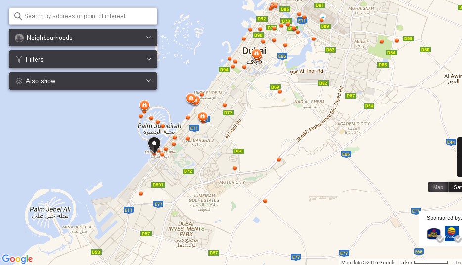 Splash Pad Dubai Map Dubai Tourists Destinations and Attractions