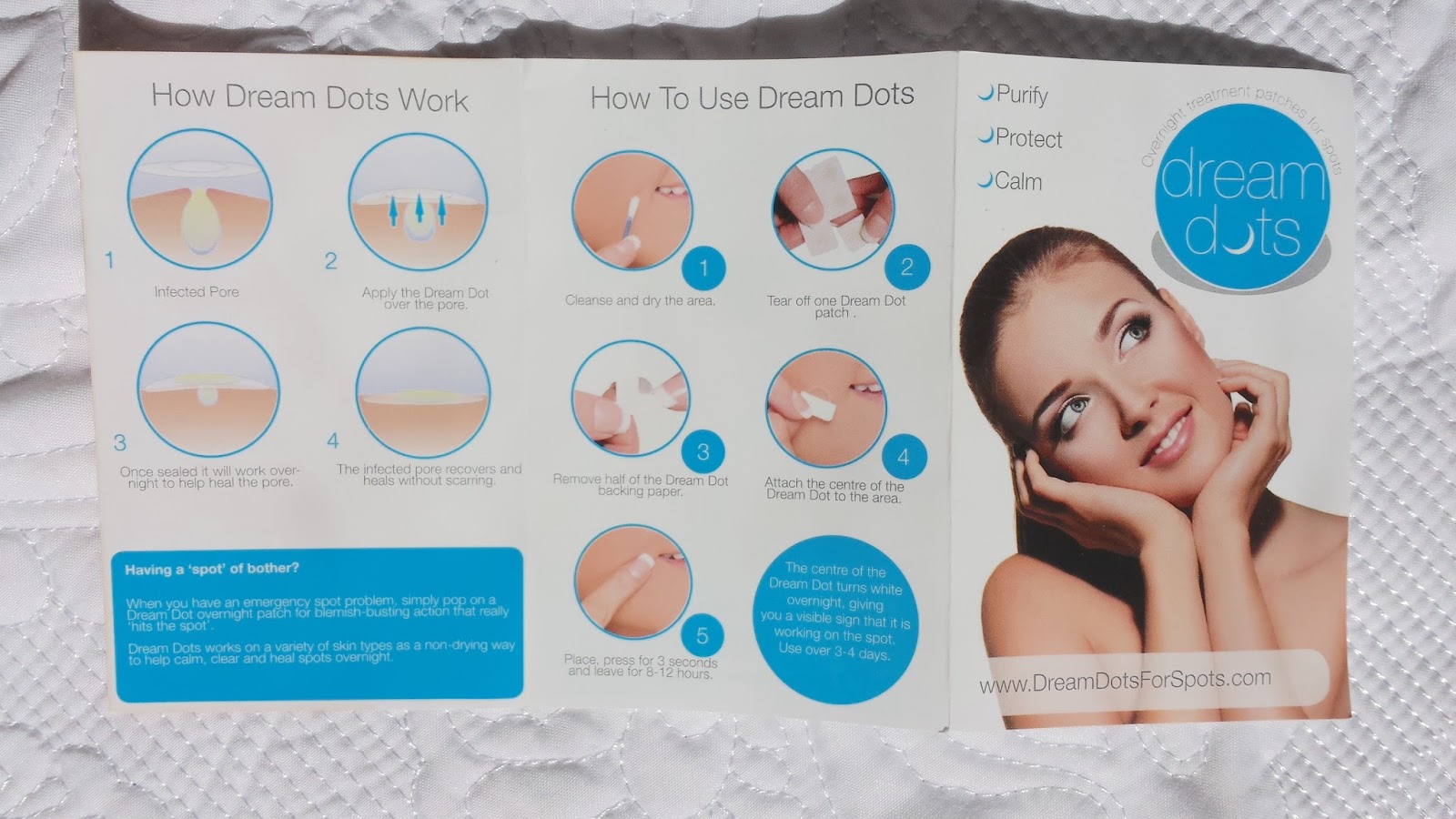 Dream dots - overnight treatment patches for spots acne review + video.