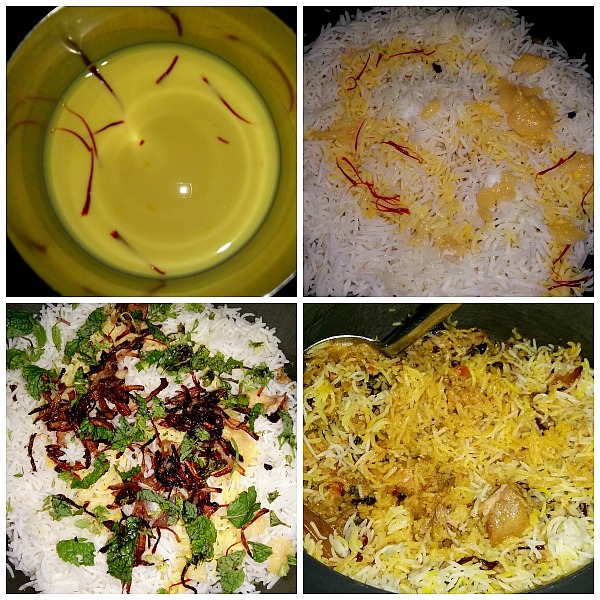 Step by Step Pictures of How to make Chicken Biryani