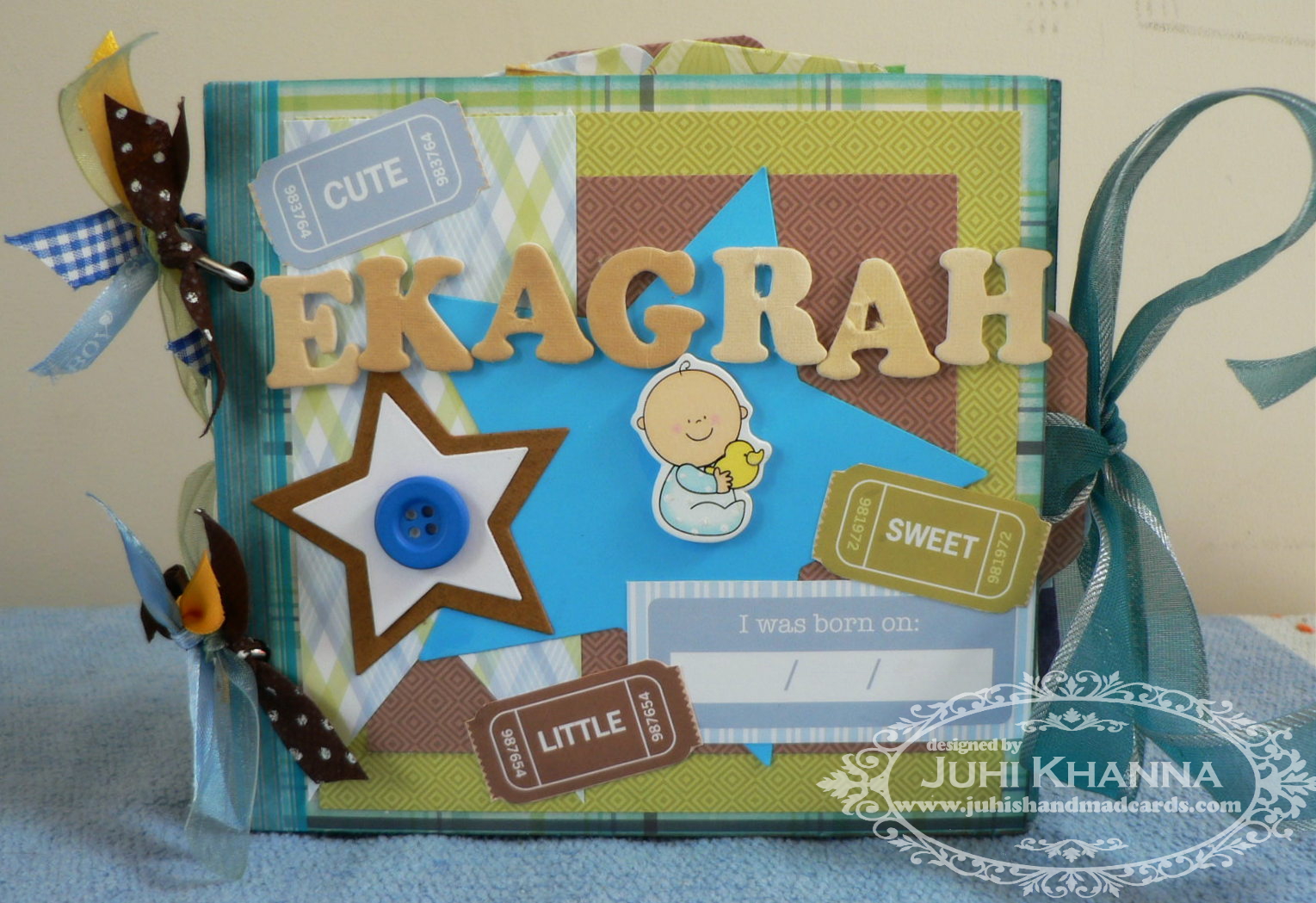 Dcwv Baby Boy Embellishments for Cards and Scrapbooks