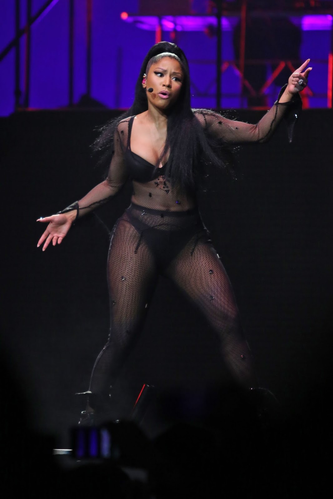 Rapper, Singer Nicki Minaj Performing on Pinkprint Tour in Vancouver