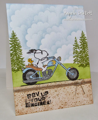 ODBD "Special Boy" (sentiment), Snoopy's Chopper by Stampabilities, Card Created by Angie Crockett