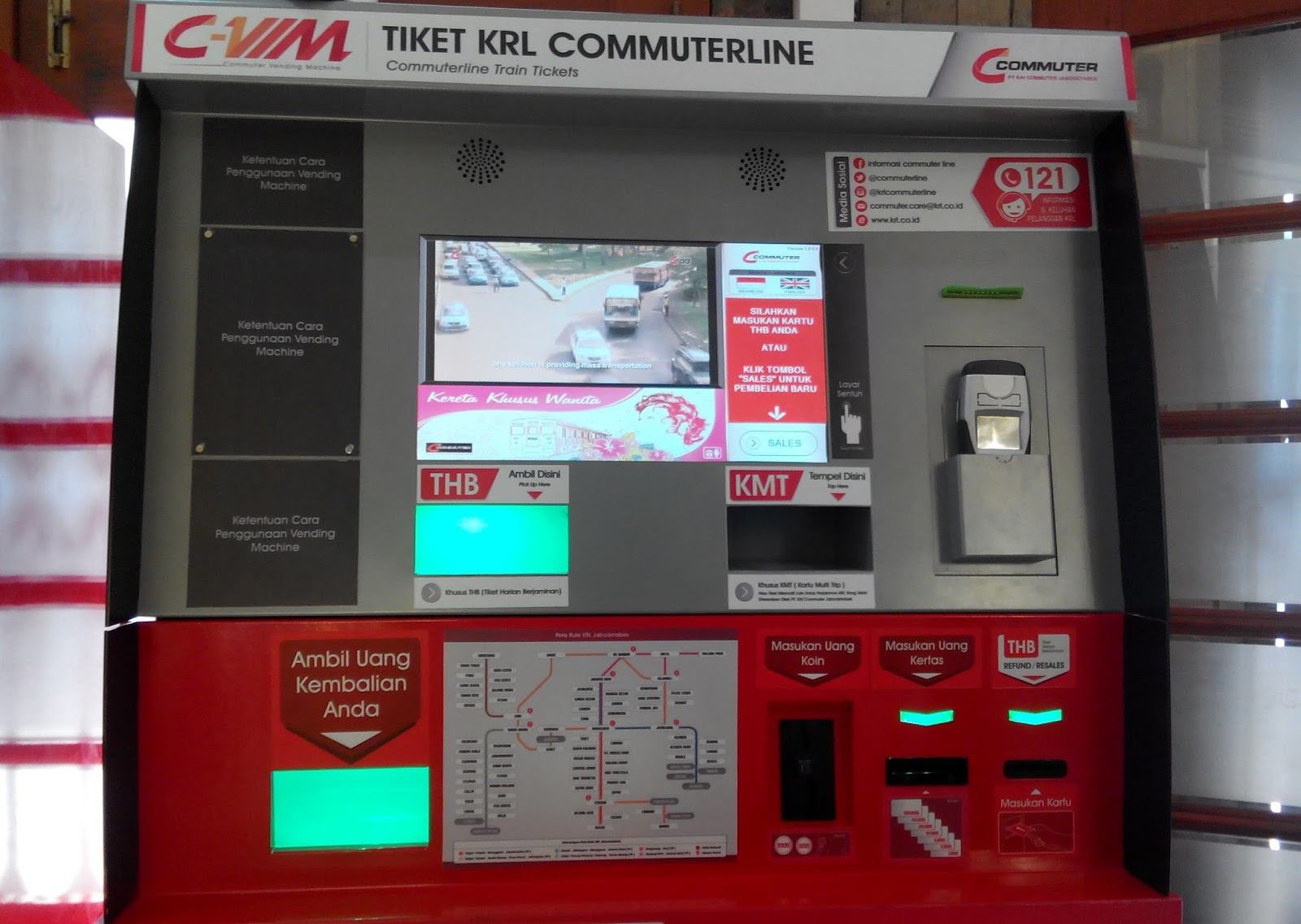 To Our Home KRL Commuter Vending Machine di indonesia