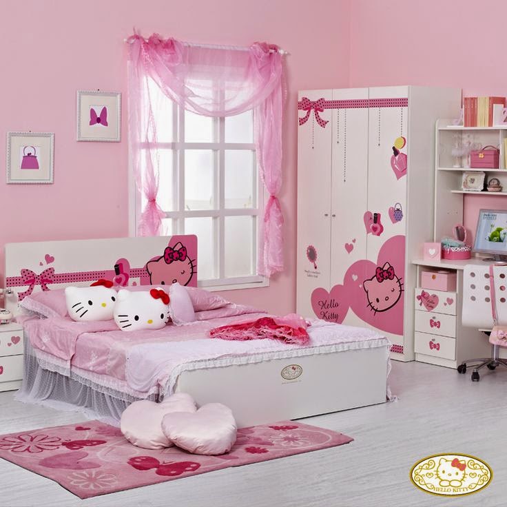 غرف نوم هيلو كيتي HELLO KITTY تحفة لعشاق الديكور غرف نوم هيلو كيتي HELLO KITTY تحفة لعشاق الديكور
