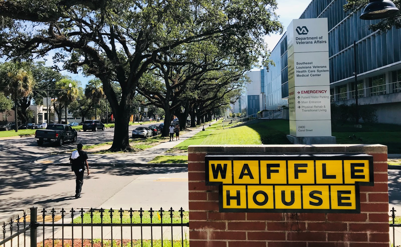 angels and people, life in New Orleans Waffle House on Canal St.