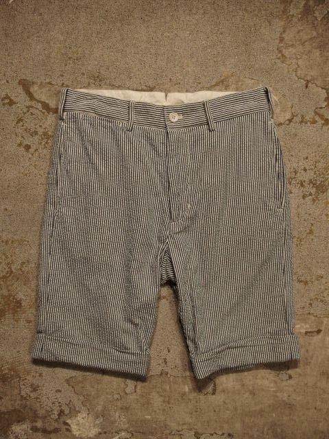 Engineered Garments Cinch Short in Navy Cotton Seersucker Spring/Summer 2015 SUNRISE MARKET