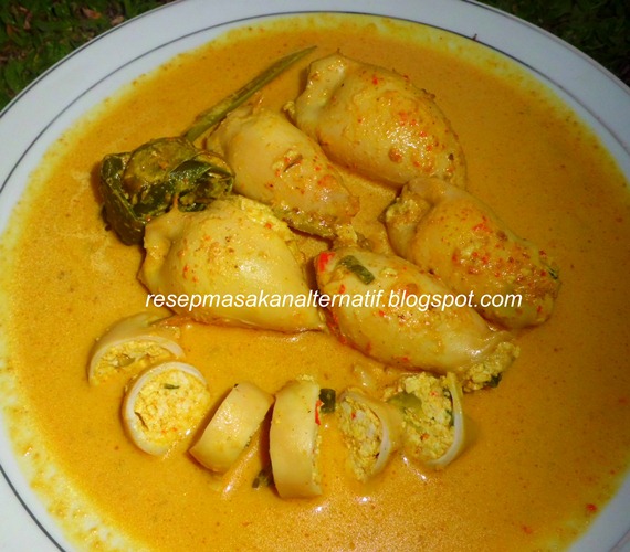 Resepi An Padang Gulai Cumi Isi Tahu Pawtaste Com