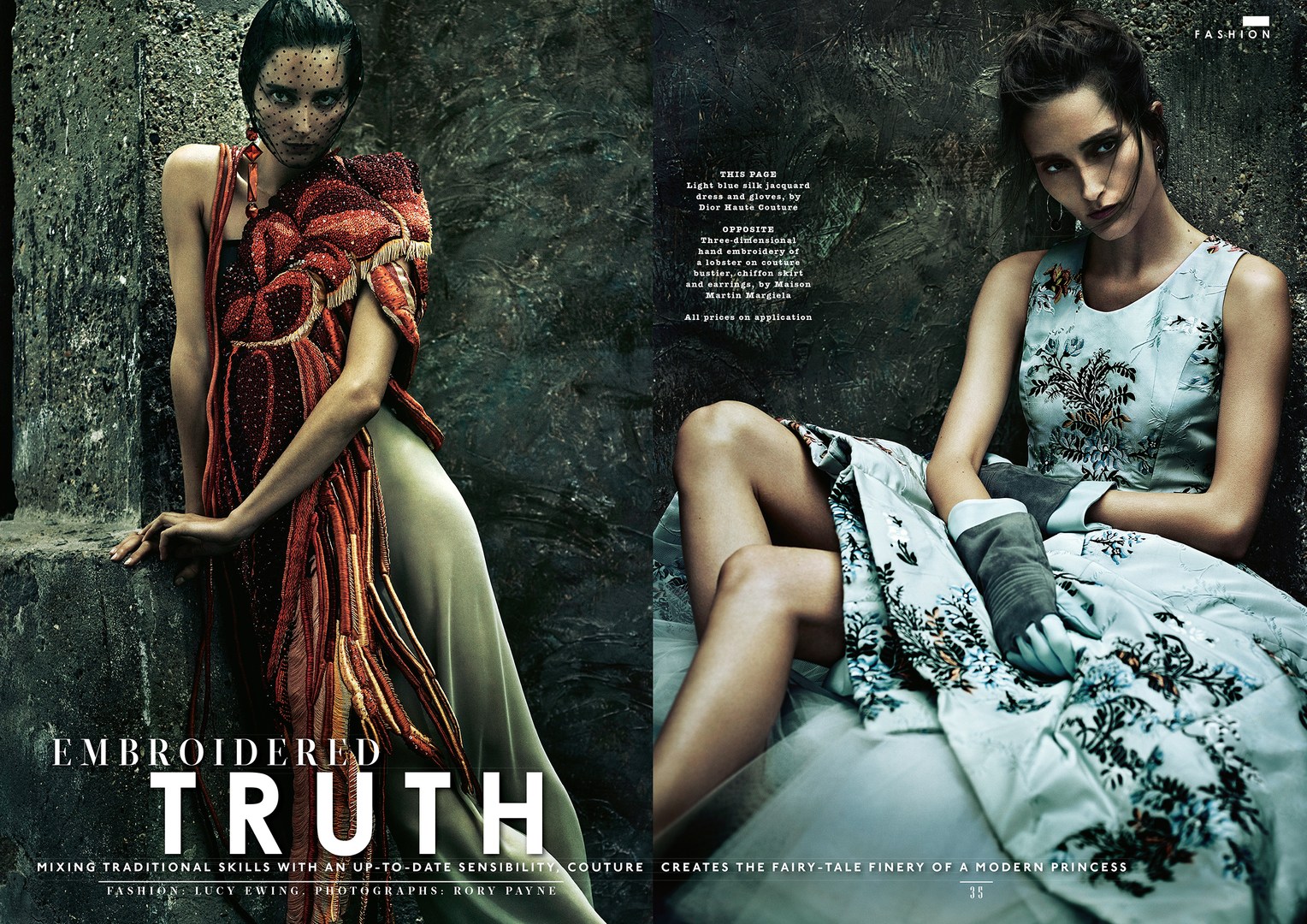 embroidered truth: iekeliene stange by rory payne for sunday times ...